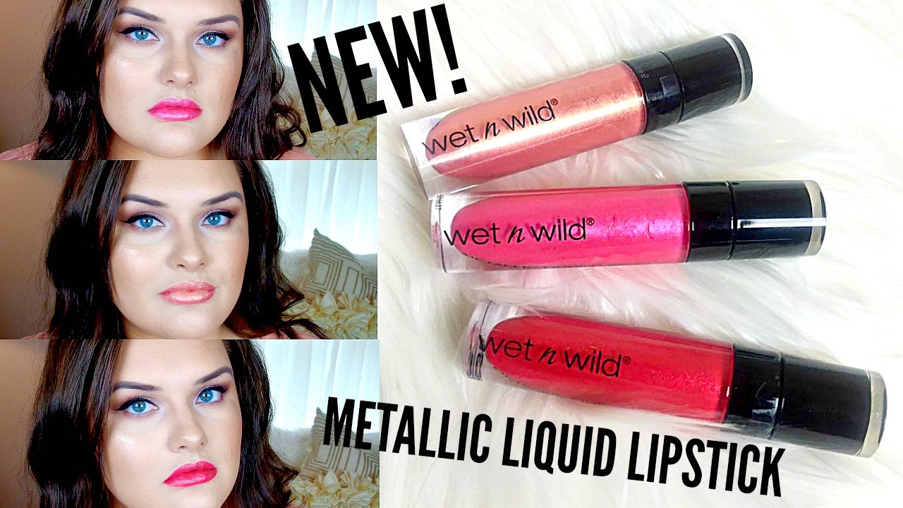 *NEW* Wet-N-Wild Metallic Liquid Lipstick Review/Demo | 2016