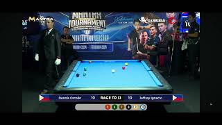 Final Game - Dennis Orcollo (PH) vs (PH)Jeffrey Ignacio Mantra 10 Ball International Tournament 2024