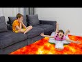 The Floor is Lava with Ksysha Kids videos with animations