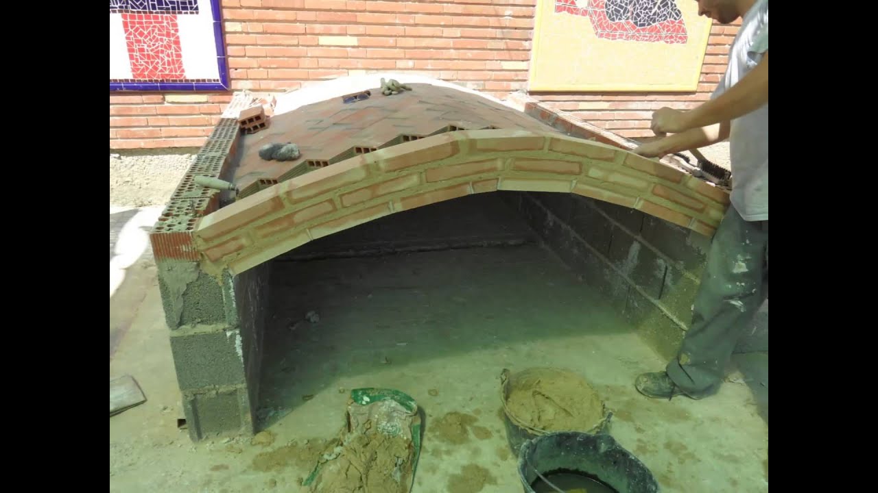 horno de barro, la bóveda base - YouTube