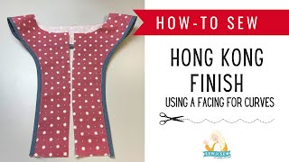 How to Sew Hong Kong Finish on Curves