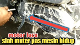 vario lucu,,,pedal slah ikut muter pas mesin hidup