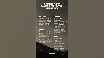 4 ORANG Yang Takkan Tersentuh Api NERAKA #shorts #neraka