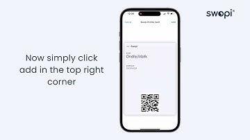 Adding Your Swopi QR Code to Apple Wallet