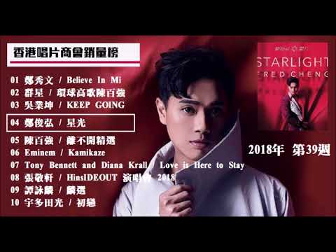 20180928【香港唱片商會銷量榜】(第39週) 鄭俊弘《星光》 上榜兩星期 第4位