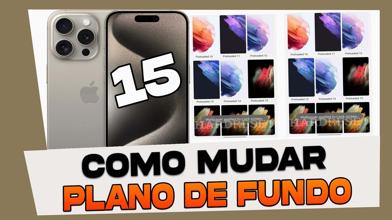 Como Mudar o Plano de Fundo do Whatsapp iPhone 15, 15 Plus, 15 Pro e 15 ...