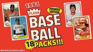 1981 Fleer MLB Baseball Cards - Opening 18 Packs! 