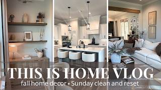 This is home vlog | sunday reset | clean with me | kohl's fall home decor haul