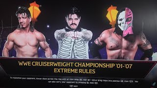 Dom vs Eddie vs Rey cruserweight title