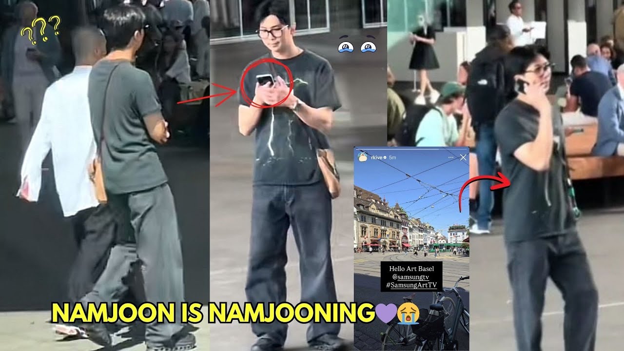 Namjoon & Kim Venchy Spotted at Art Basel, Switzerland — Secret Photoshoot? 📸IN THE FREAKING STREET