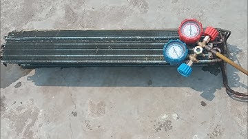 Split Ac Cooling Coil Leak Testing .