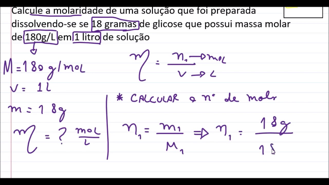 Massa Molar Da Glicose - BINKEDU