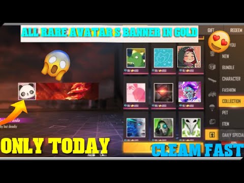 Video All Rare Avatar & Banner In Gold | in INDIAN SERVER... - youtube