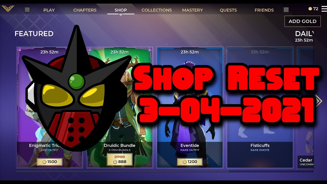 Spellbreak Item Shop reset 3-04-2021