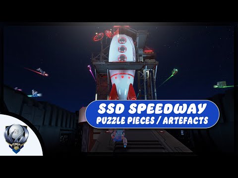 Astro's Playroom - All Puzzle Pieces and Artefact's in SSD Speedway