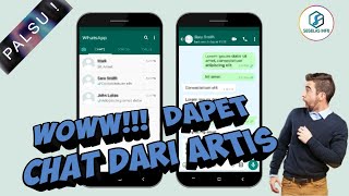 Cara Membuat Prank Chat Palsu Whatsapp Dari Artis Di Android Fake Chat