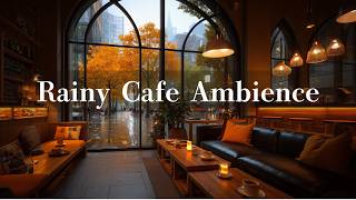 Rainy City Cafe Jazz ☕ Autumn Leaves BGM for Relax & Cozy Urban Ambience