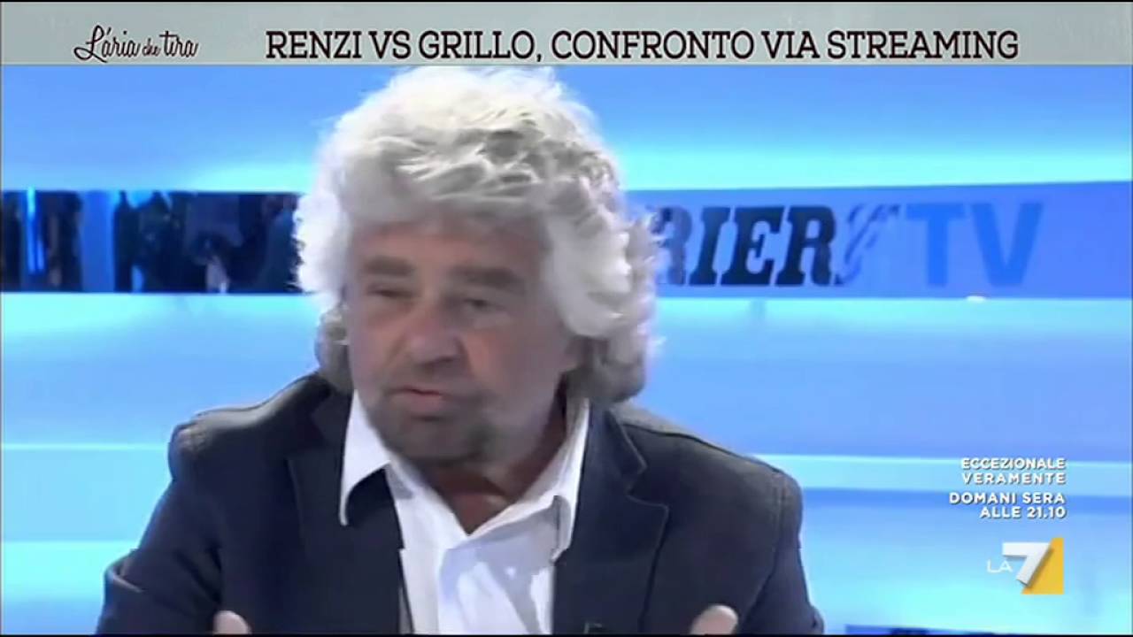 Renzi vs Grillo, confronto via streaming