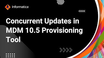 Concurrent Updates in Provisioning Tool - MDM 10.5