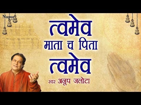 Twameva Mata Cha Pita Twameva  Most Powerful Mantra For Peace  Happiness  Anup jalota  Lyrical