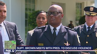 'STRIKE FORCE': Chicago's top cop meets with Biden to discuss violence prevention plans