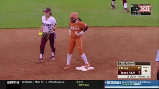 Texas vs Texas A\&M NCAA Softball Highlights