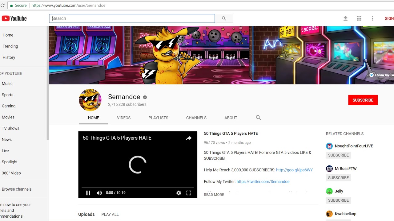 Sernadoe returnes to YouTube