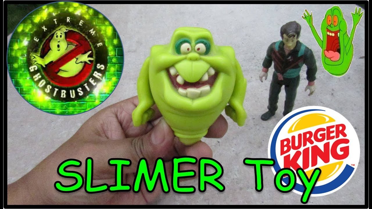 SLIMER Extreme GHOSTBUSTERS BURGER KING 1999 SLIMER Spinning Action YouTube