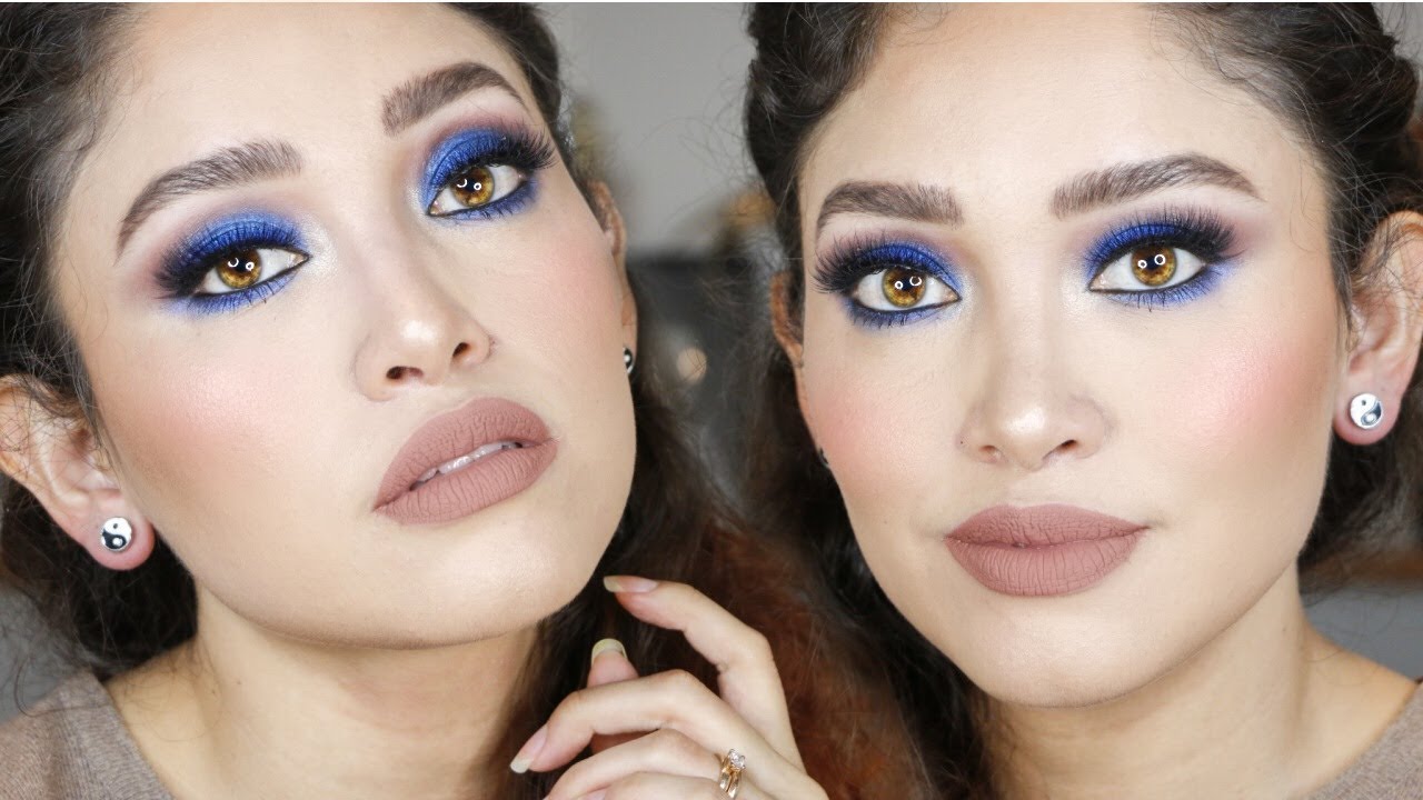 MAQUILLAJE EN TONOS AZULES | FÁCIL Y ELEGANTE