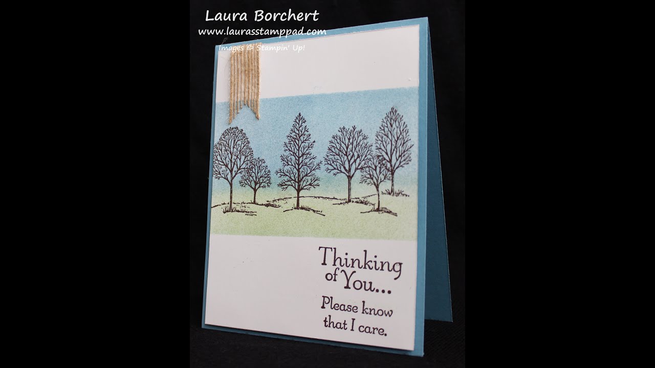 Masking Technique with the Lovely As A Tree Stampin' Up Stamp Set - Laura's Stamp Pad