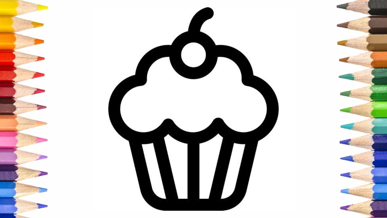 How To Draw A Cute Cupcake Easy Drawing Step by Step YouTube