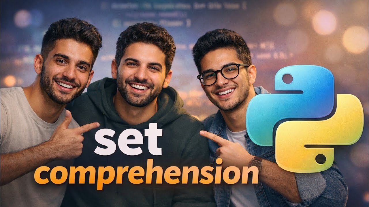 🔥 سرّ في بايثون 90% من المبتدئين ما بيعرفوه(21) set comprehension 