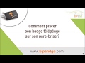 Comment placer son badge tlpage sur son parebrise 