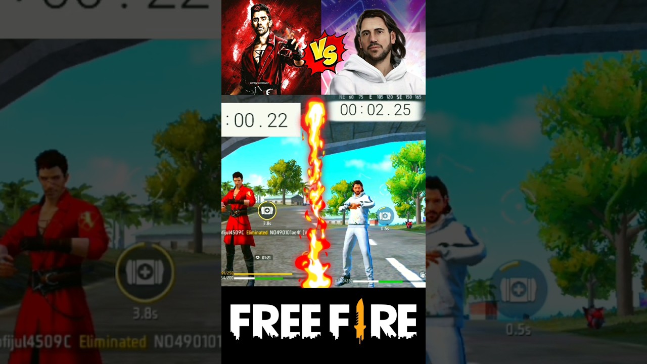 K VS DIMITRI WHO IS BEST? II FREE FIRE BEST ACHARACTER 