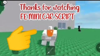 ROBLOX FE MINI CAR SCRIPT using FLUXUS EXECUTOR played at Fencing game - script link on comments