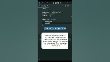 String Search Position - PHP Built-in Functions