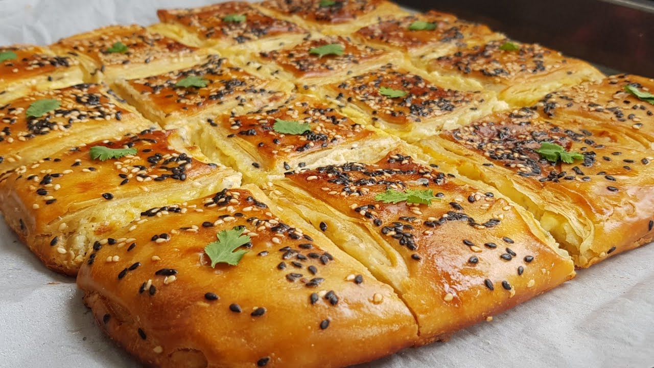 فطائر تركية بالمسمن المغربي🇲🇦بحشوة أكثر من رائعة👍