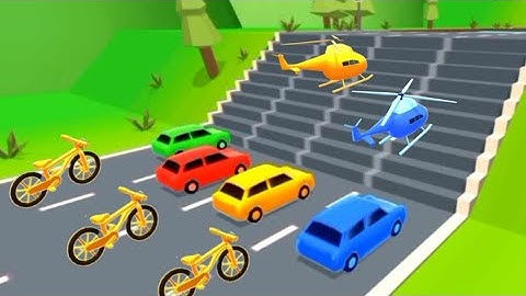 Shape Shifting Gameplay Car Halicaptor Motorcycle Cycle Aeroplane ✈️ Cartoon Racing🏁Mobile📱Gameplay