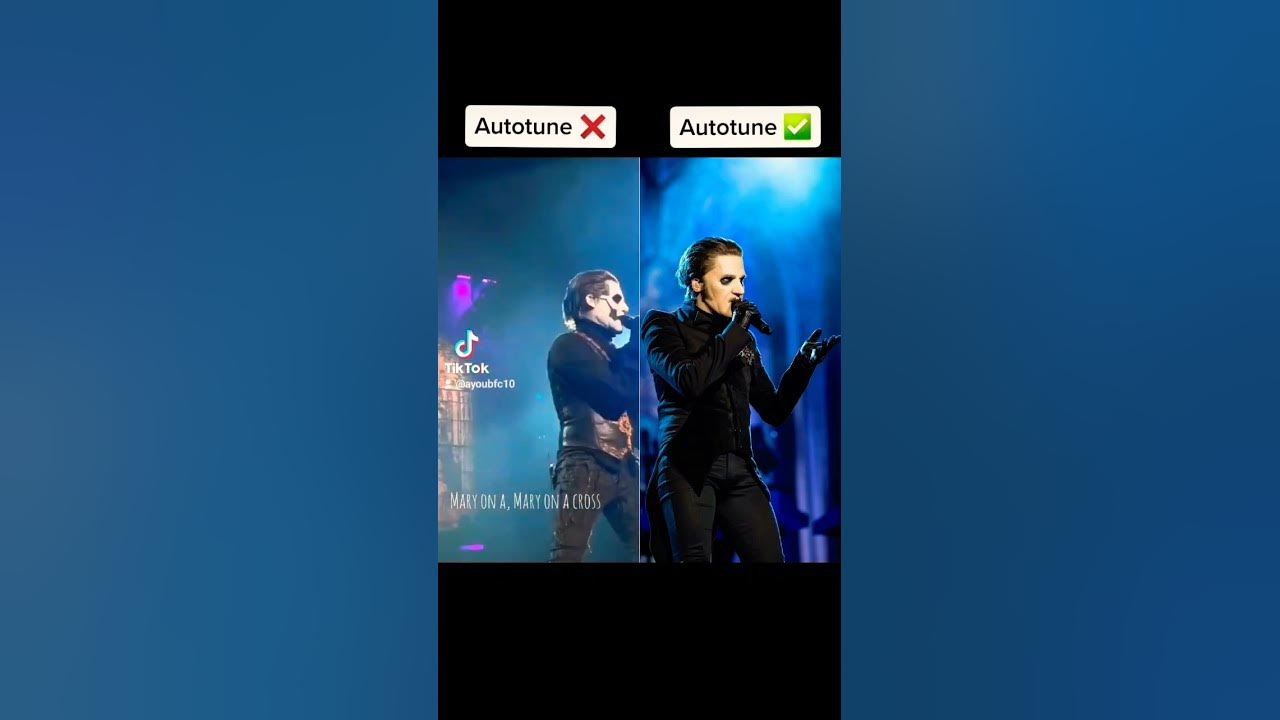 mary on a cross - Autotune vs no Autotune #viral  #shorts