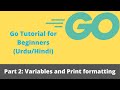 Go Beginners Tutorial: Part 2 - Variables and Print formatting (Urdu/Hindi)