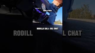 Rodilla salio del chat #biker #girl #crash #motos #seguridad