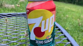 7up zero sugar Tropical caffeine free taste test