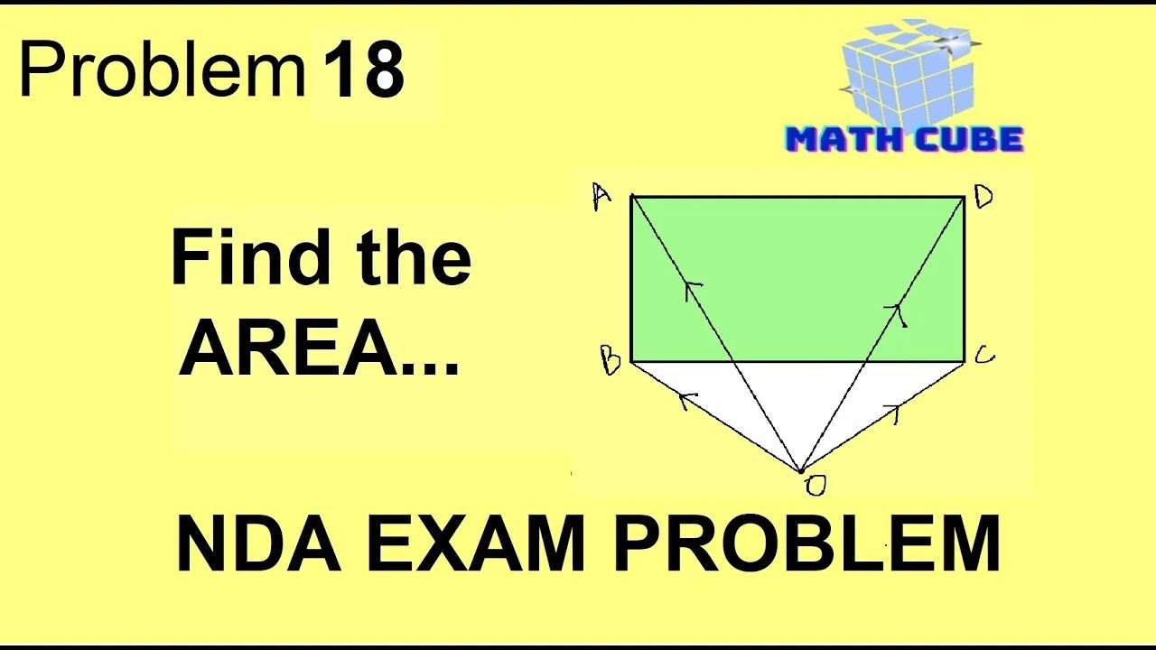 Problem 18 || What is the area of the rectangle || NDA Entrance Exam