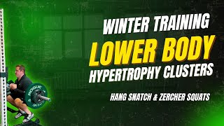 VTA Training Vlog Winter Phase 2 Day 3 Week 3 - Hang Snatch & Zercher Squats