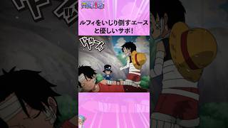 ルフィをいじり倒すエースと優しいサボ!#onepiece #ワンピース #アニメ #雑学