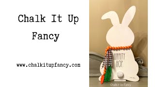 DIY Decoupaged Bunny Farmhouse Style