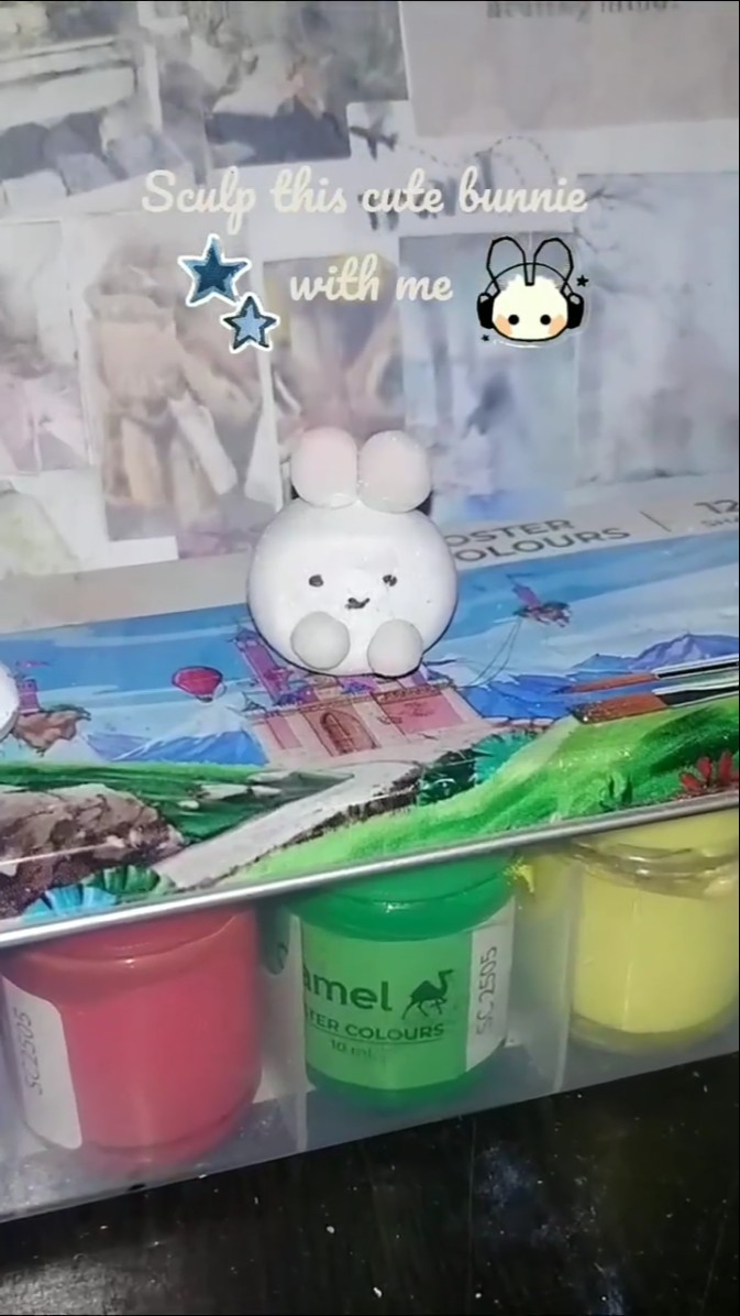 Cute DIY Clay Bunny 🐰✨ Easy handmade clay craft for beginners