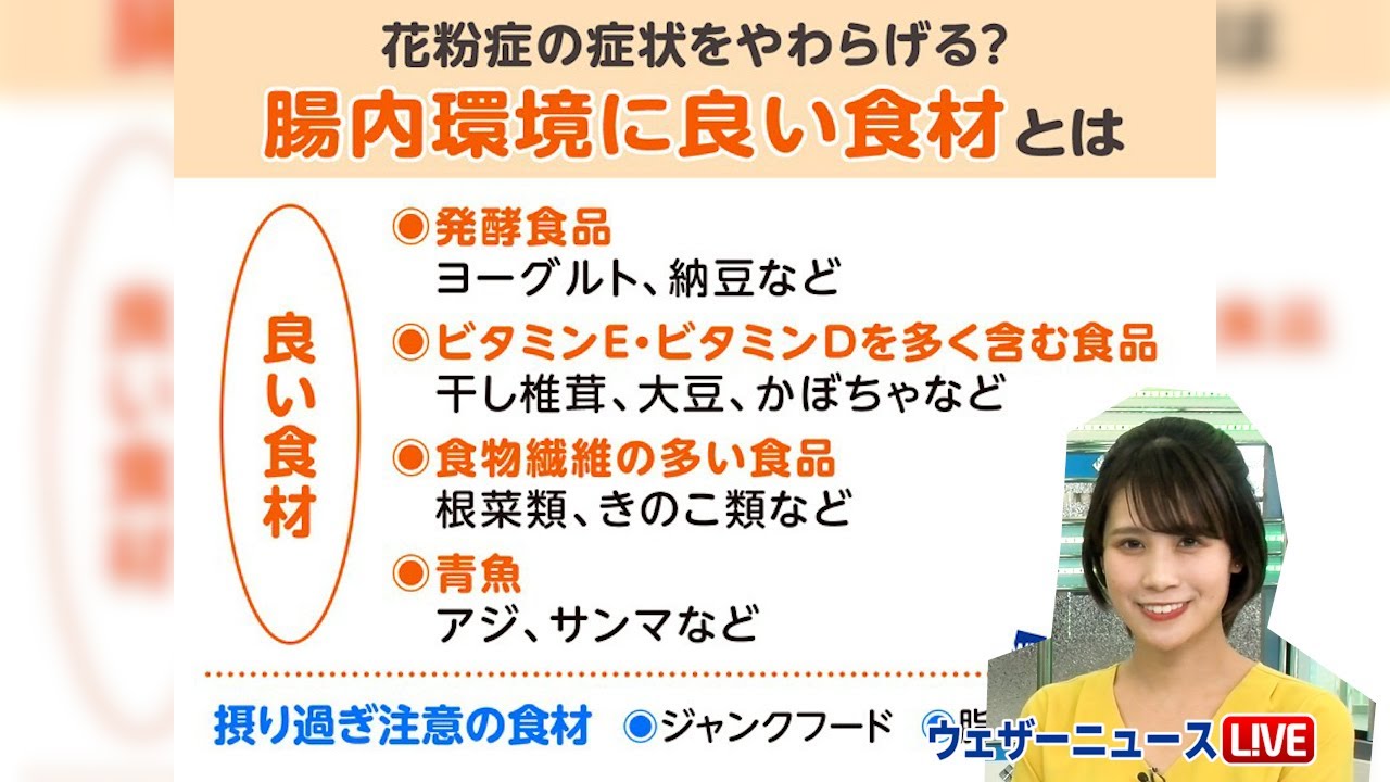 ハイシーズン前に 花粉症の症状をやわらげる食生活 Youtube ハイシーズン前に 花粉症の症状をやわらげる食生活 Youtube