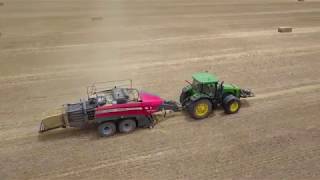John Deere 8270R & 8285R Baling With Mey Ferguson Ultra Hd 2370Australia