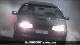 VN Commodore burnout
